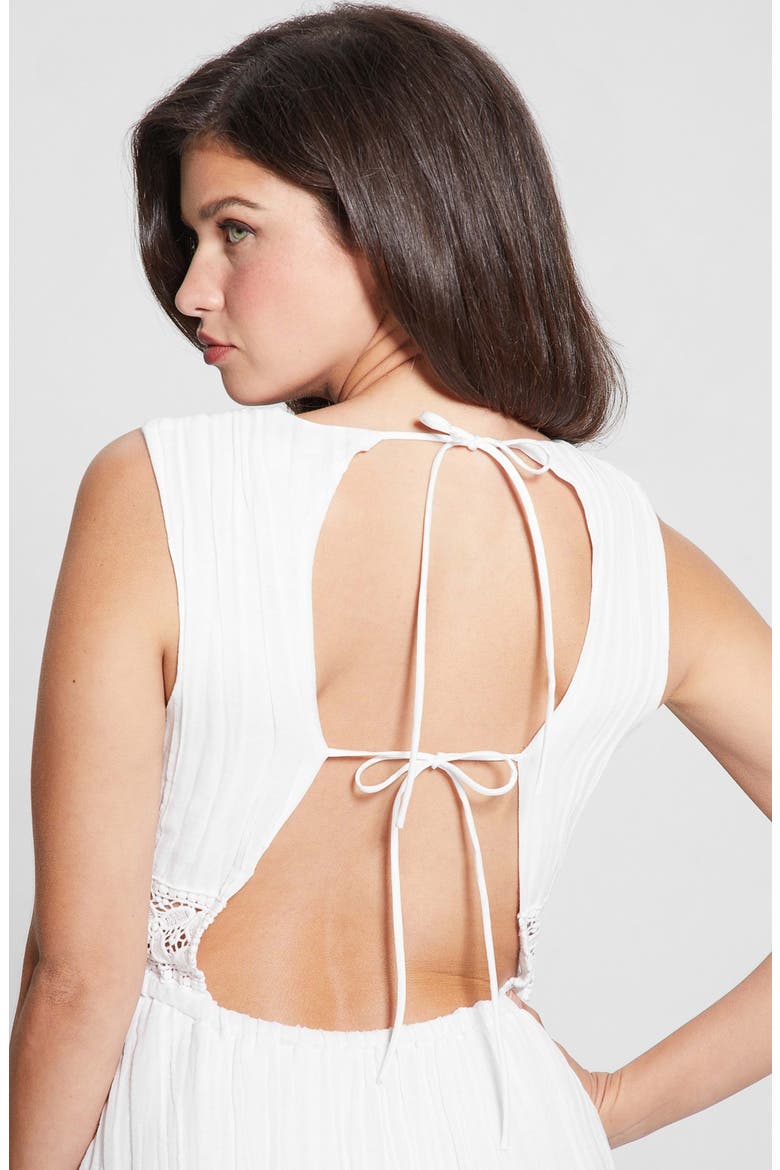 Danny Asymmetric Hem Dress, Alternate, color, PURE WHITE
