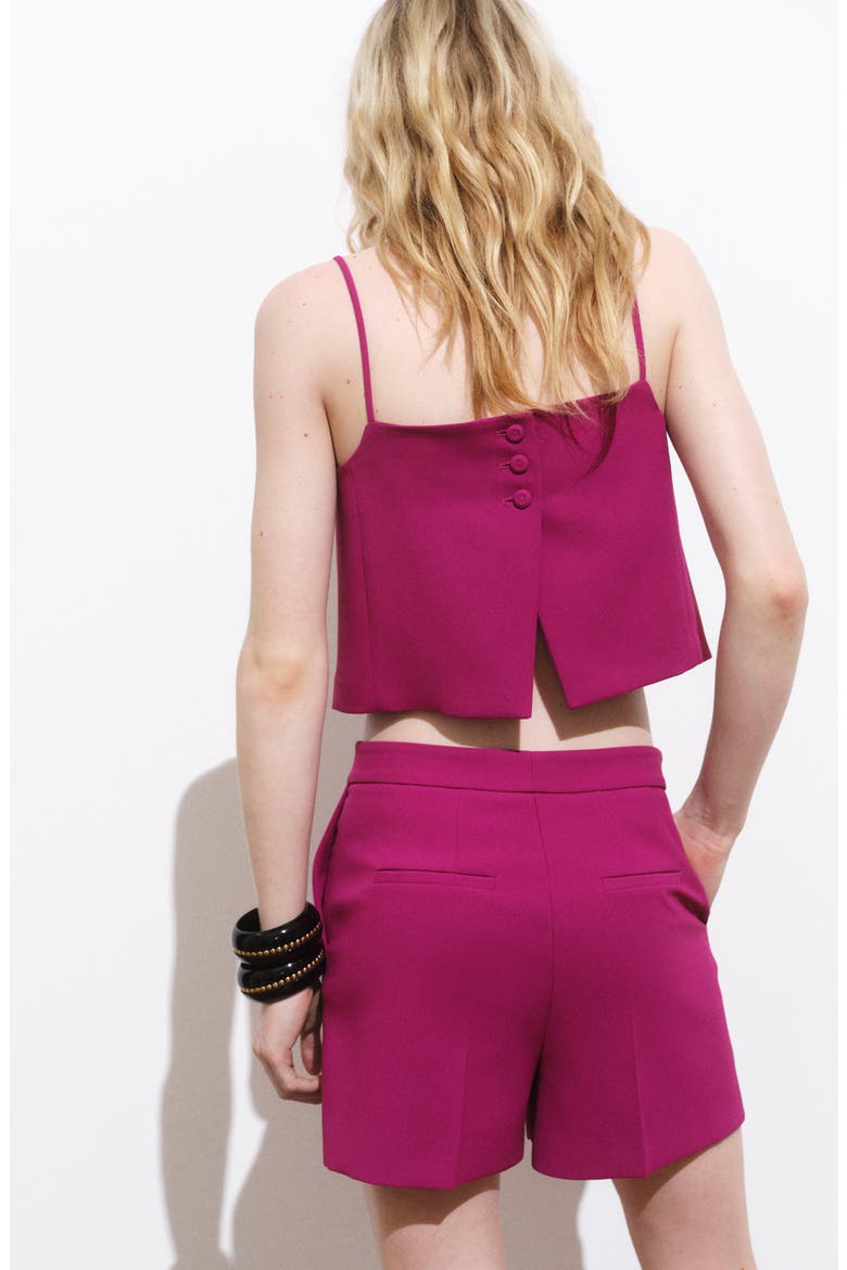 Straight Leg Shorts, Alternate, color, FUCHSIA