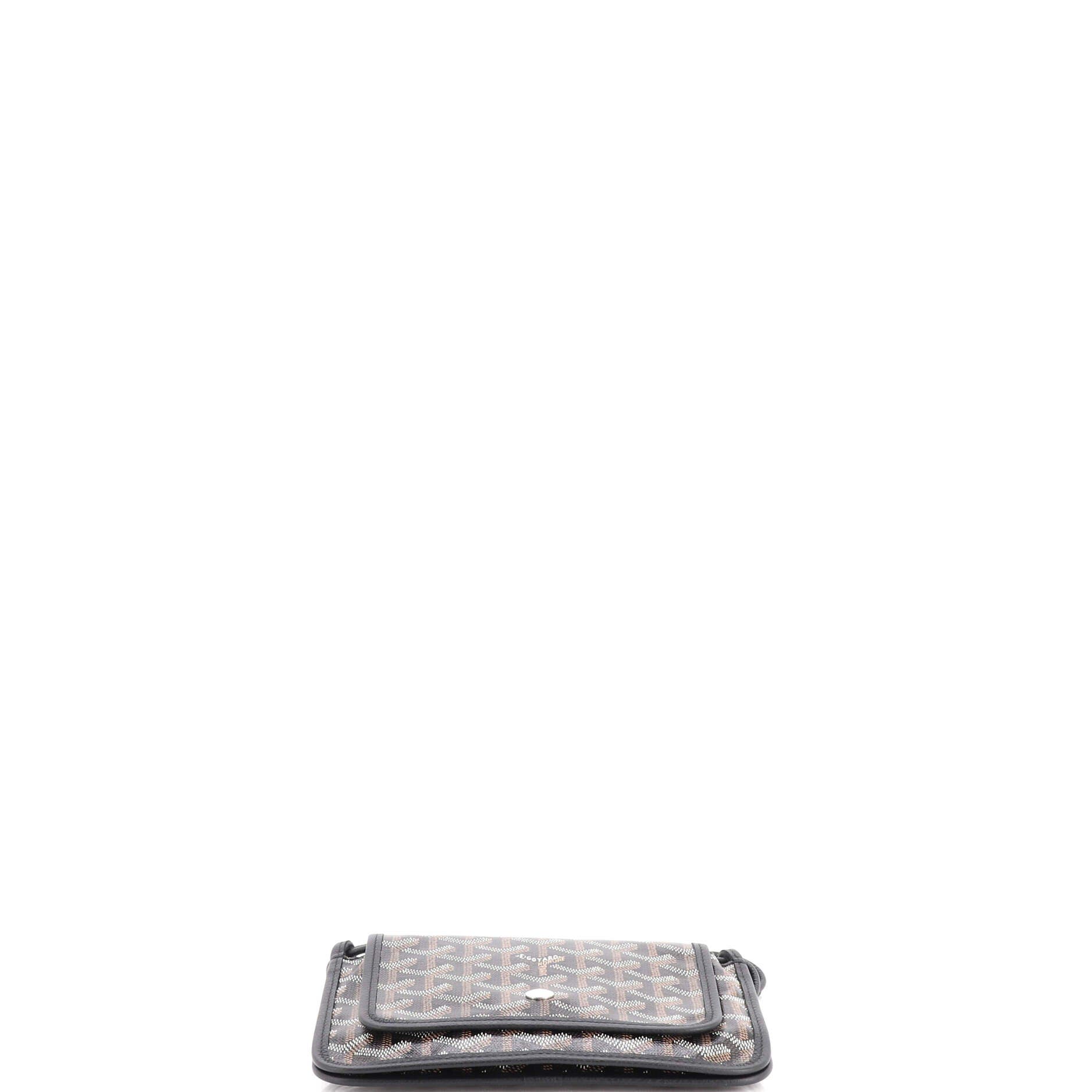 Plumet Clutch Wallet Coated Canvas, Alternate, color, Black