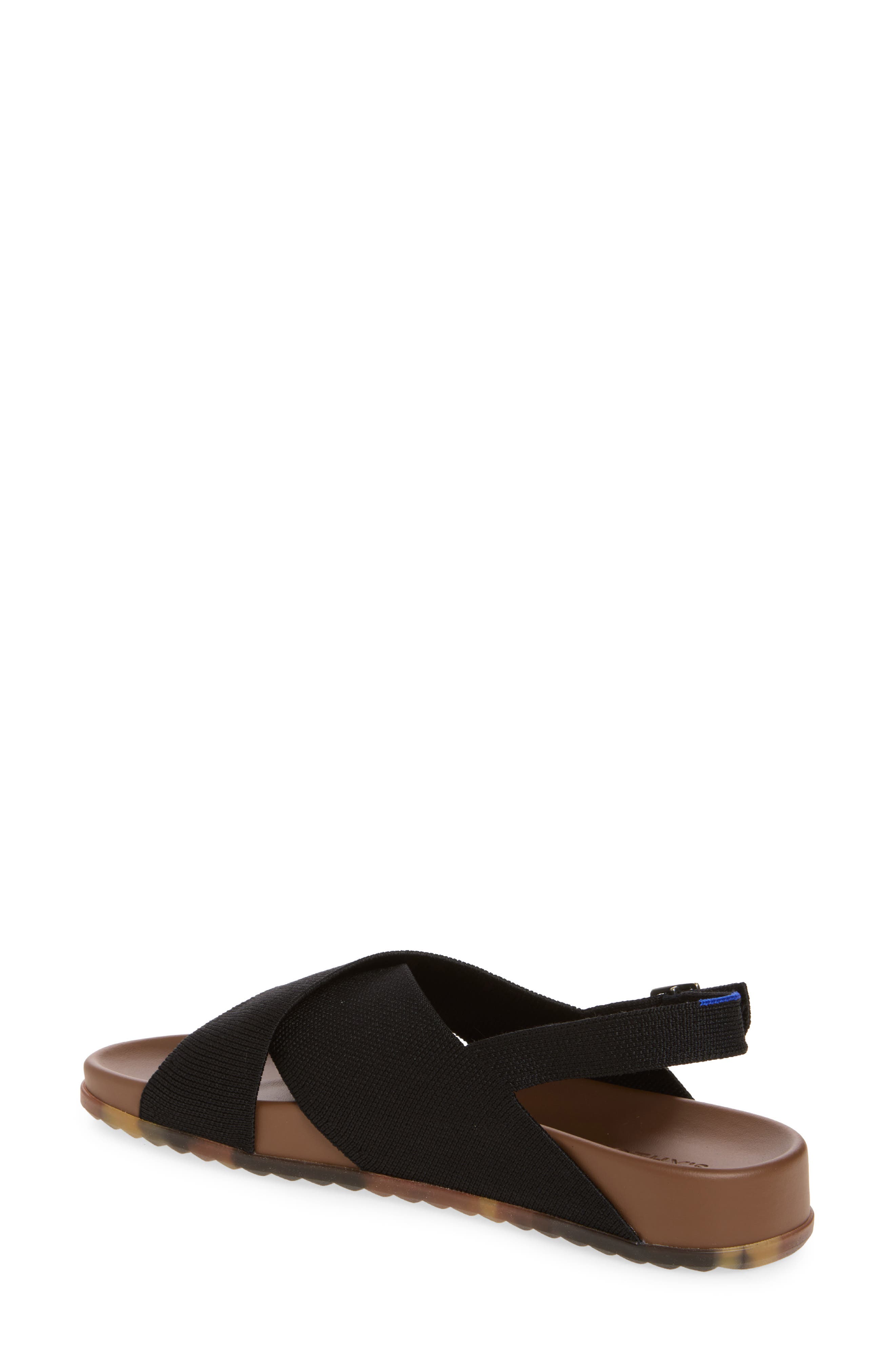 Rothy's The Weekend Sandal, Alternate, color, Black