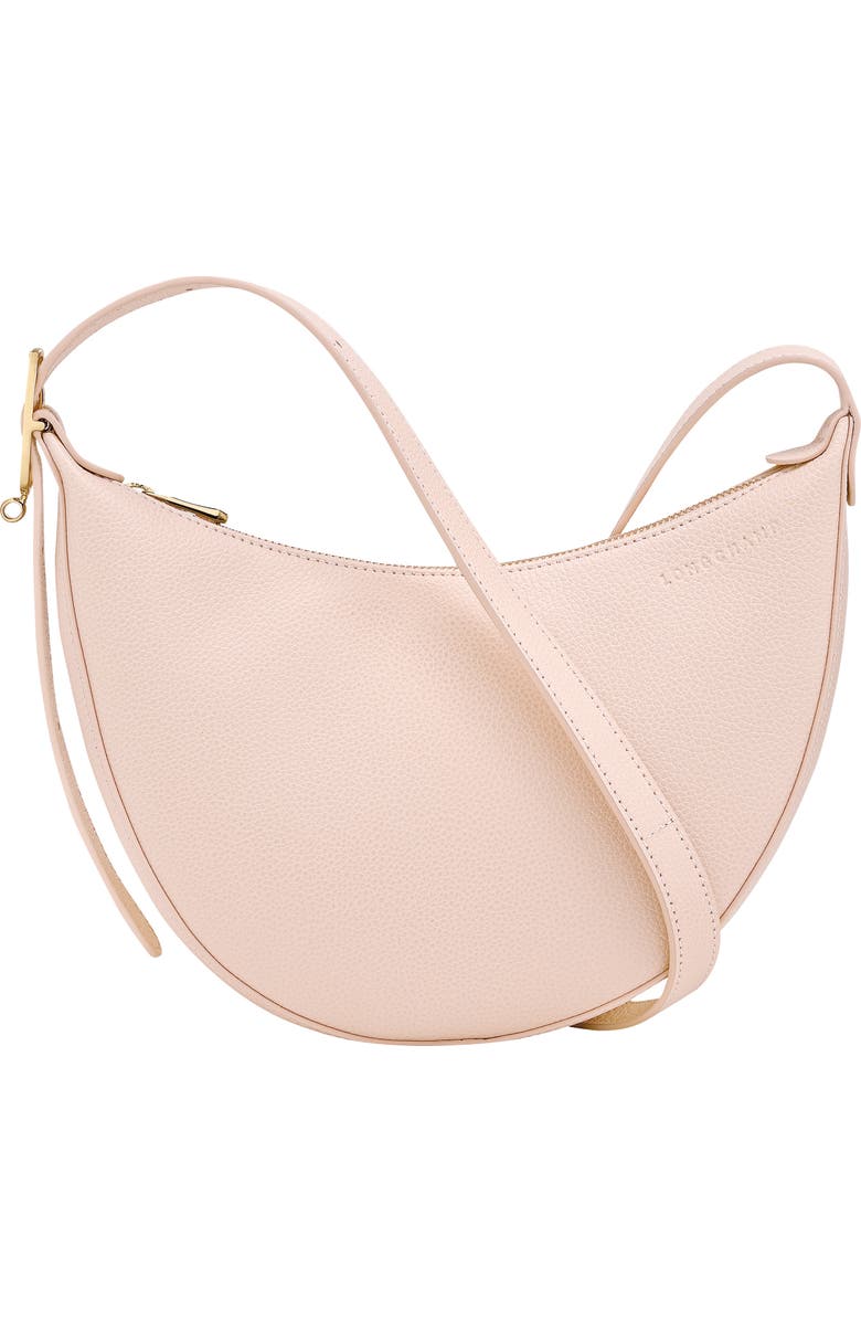 Longchamp Le Foulonne Small Leather Crossbody Bag, Main, color, Cream