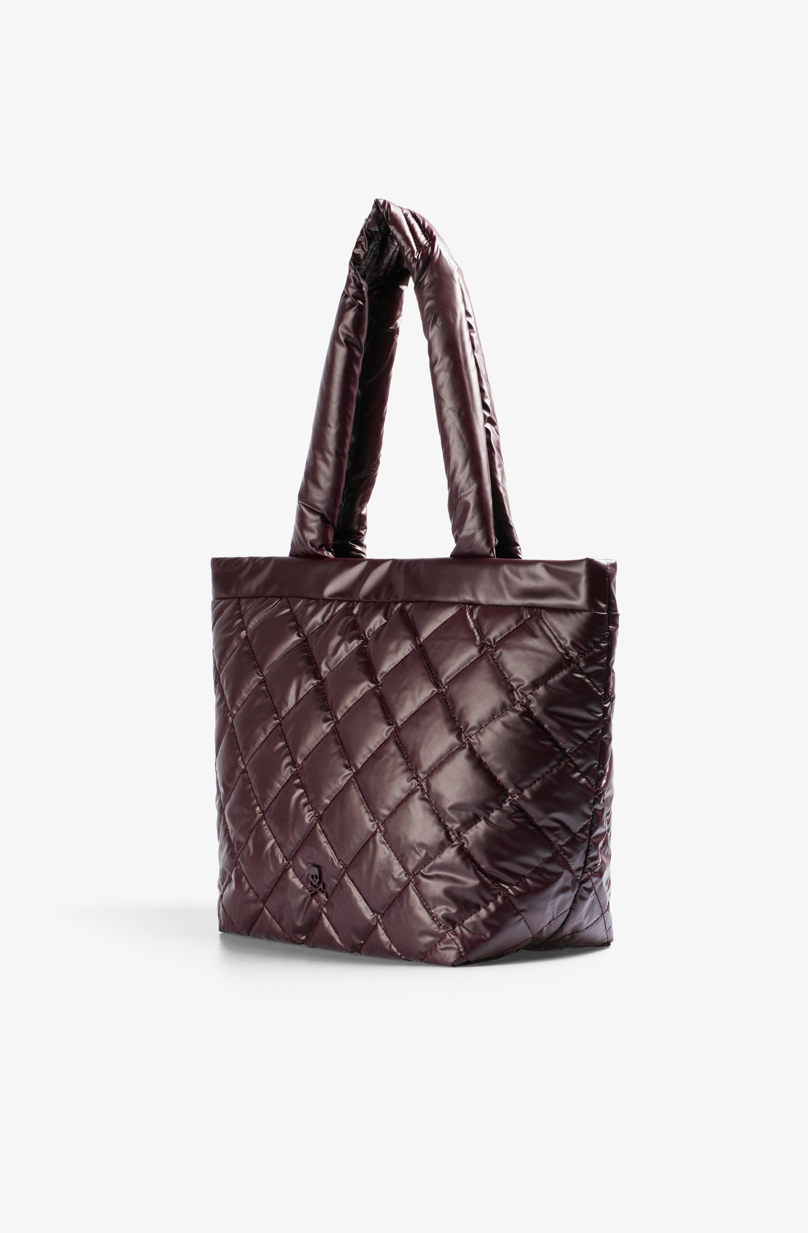 Nyquilted Sp Bag, Alternate, color, Metallic-Burgundy