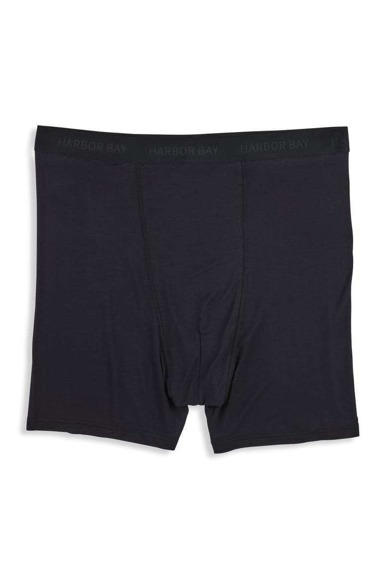Big & Tall 4 Inch Stretch Boxer Briefs, Main, color, BLACK BEAUTY