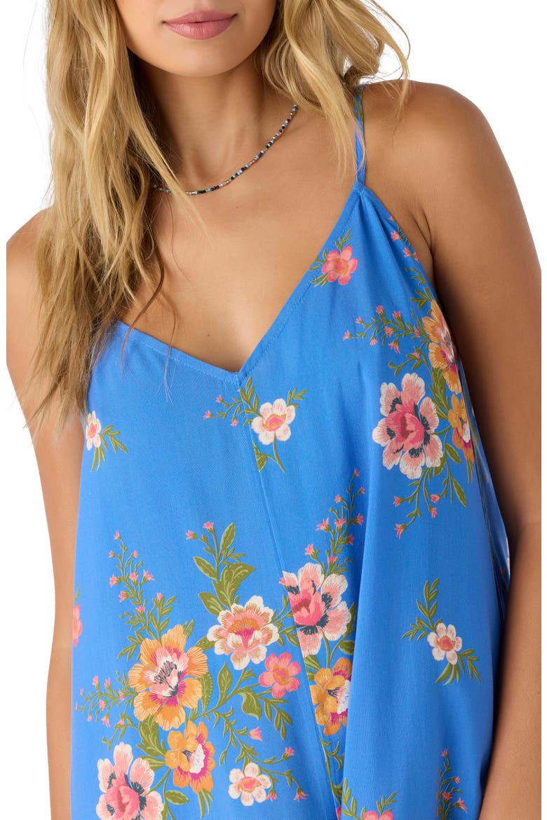 Kylin Floral Romper, Alternate, color, REGATTA