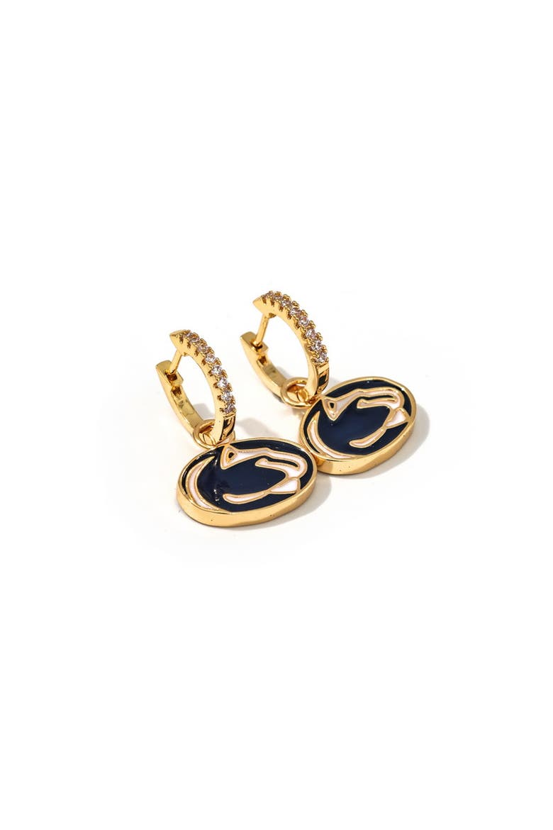 University Of Pennsylvania Penn State  Pennant Pair Earring Set, Alternate, color, Yellow Gold