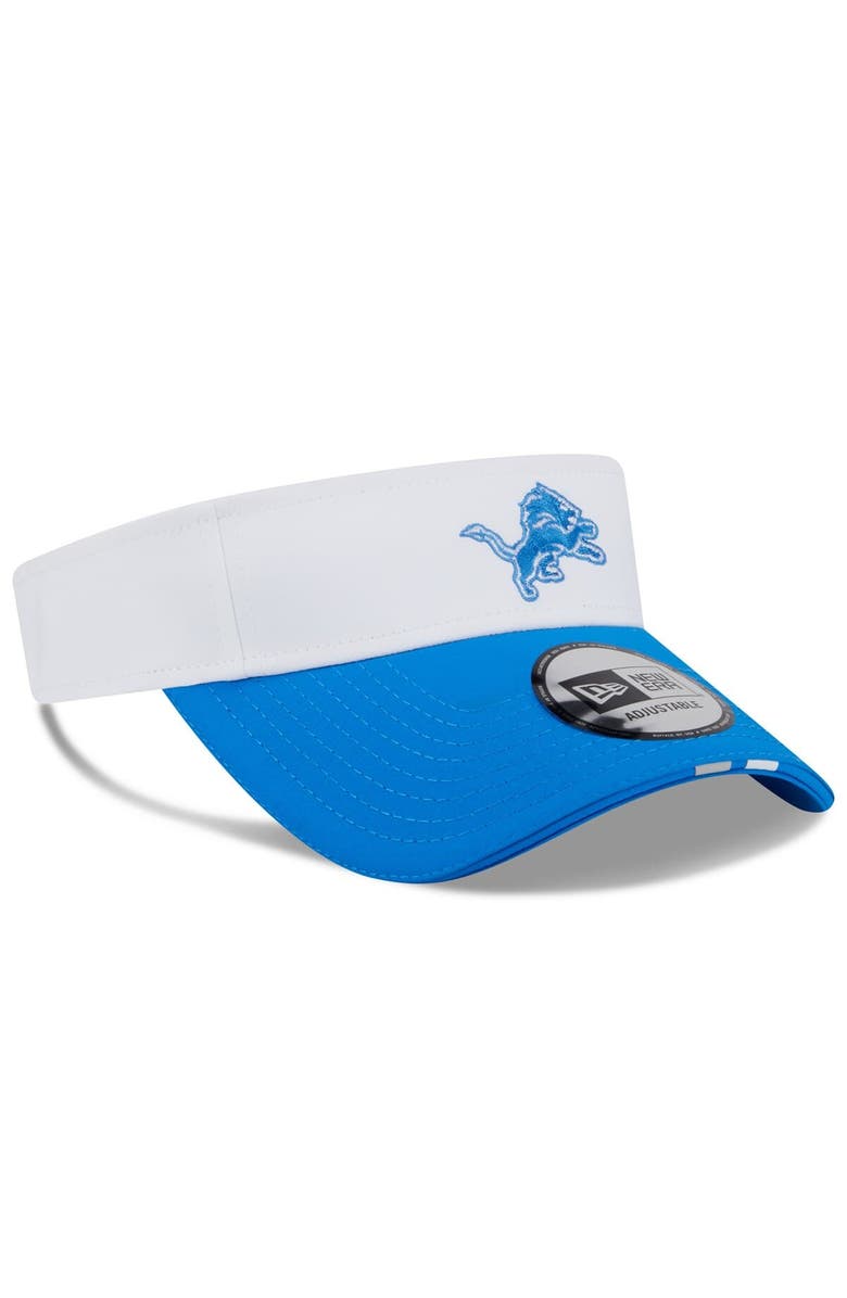 New Era Men's New Era White/Blue Detroit Lions 2025 NFL Training Camp Adjustable Visor, Alternate, color, White