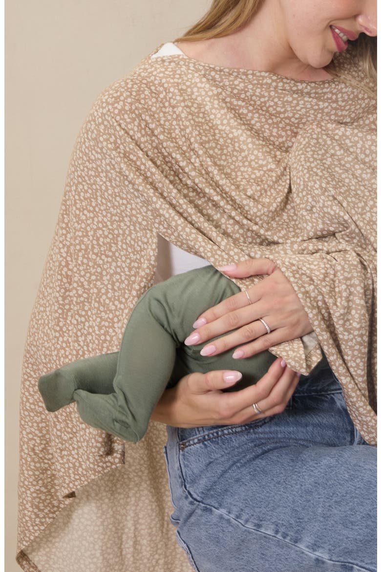 Nursing Cover, Alternate, color, CREAM FLORAL