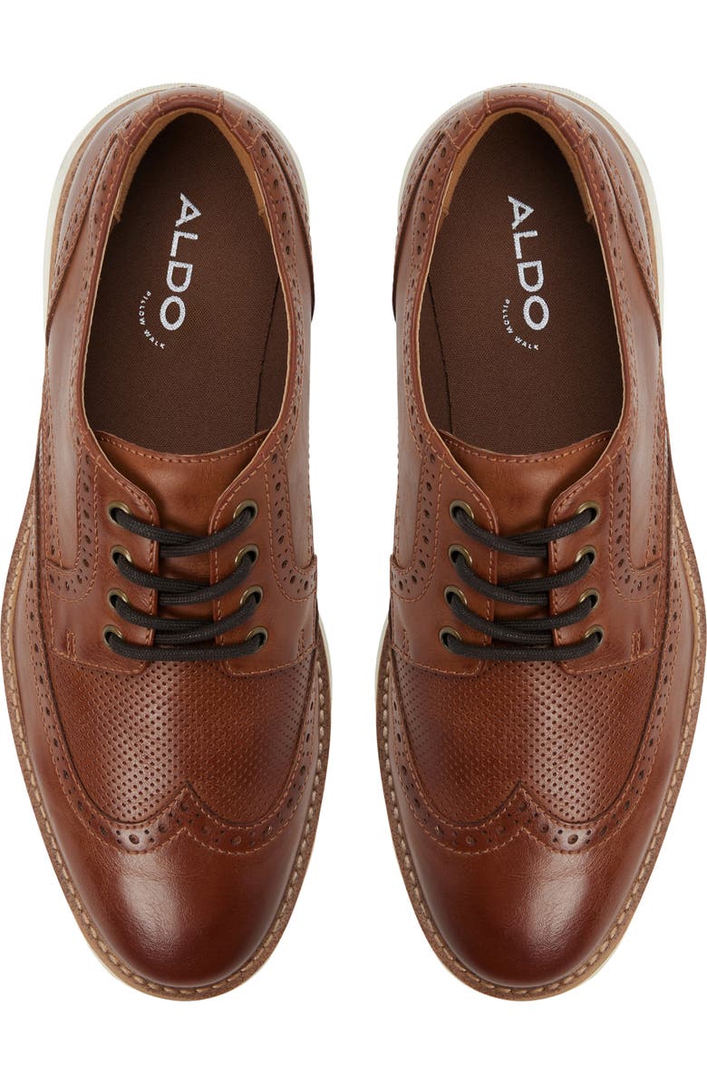 ALDO Dominik Wingtip Derby, Alternate, color, Cognac