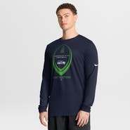 Nike Men's Nike College Navy Seattle Seahawks Legend Icon Dri-FIT Long Sleeve T-Shirt