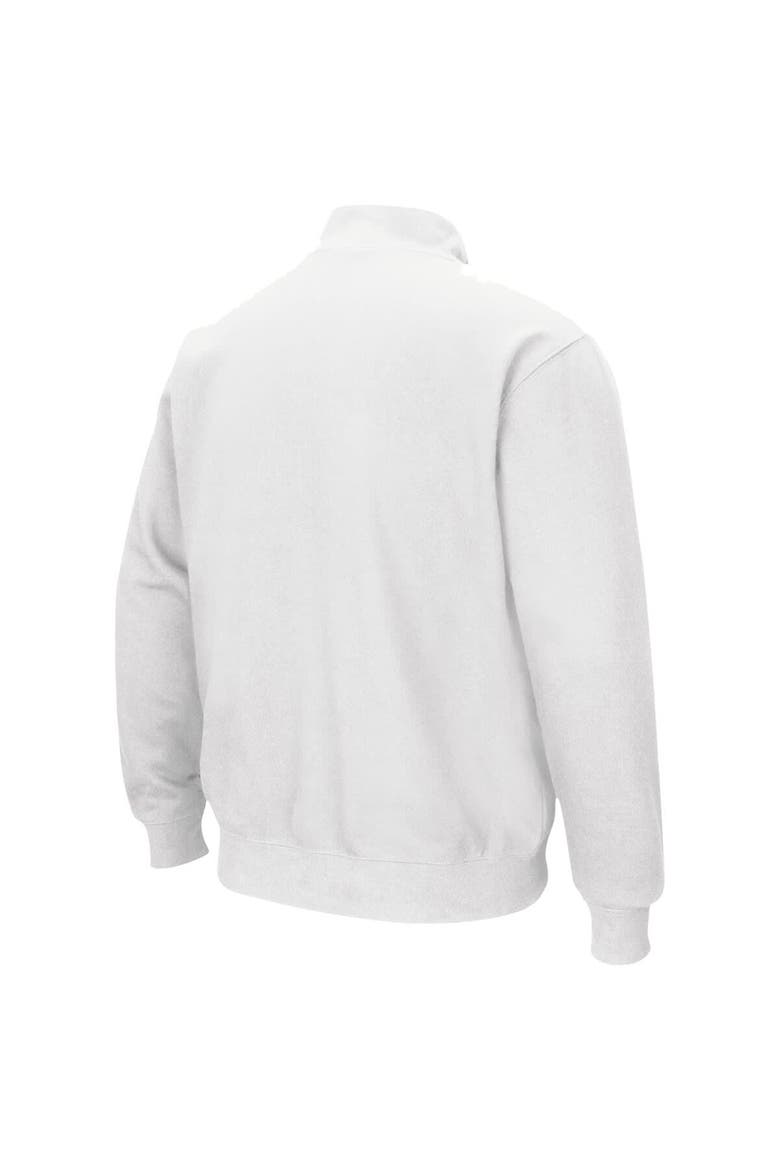 Men's Colosseum White Virginia Cavaliers Tortugas Team Logo Quarter-Zip Jacket, Alternate, color, White