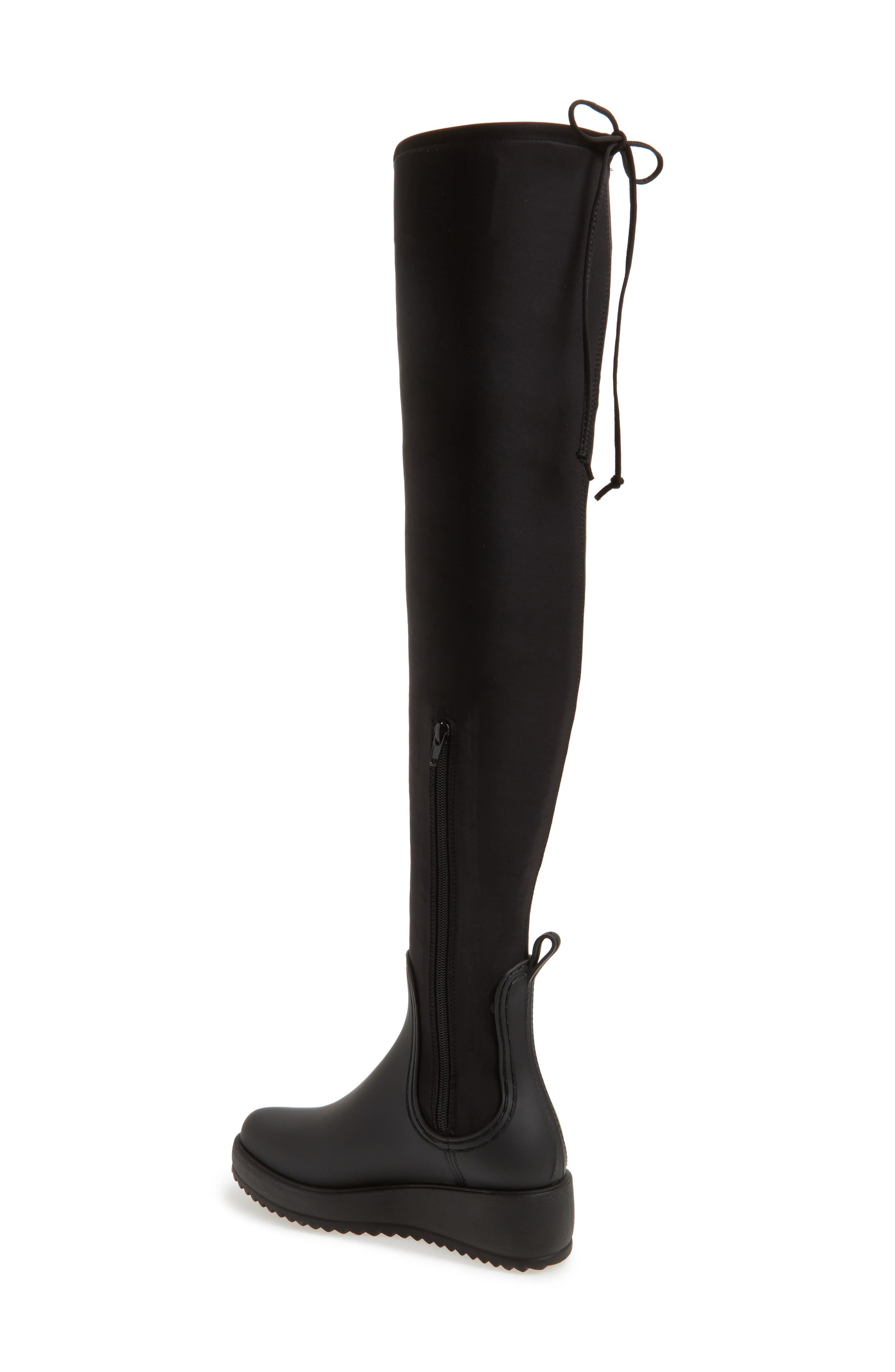 Jeffrey Campbell Monsoon Over the Knee Platform Rain Boot, Alternate, color, 