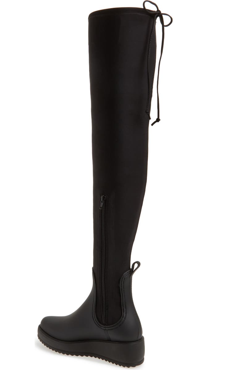 Jeffrey Campbell Monsoon Over the Knee Platform Rain Boot, Alternate, color,