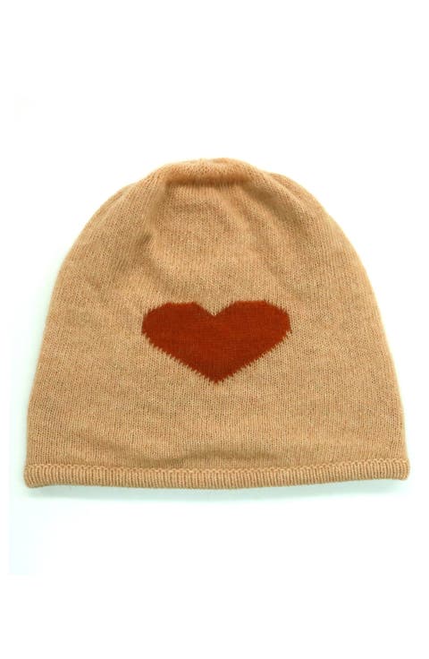 Heart Wool Blend Beanie