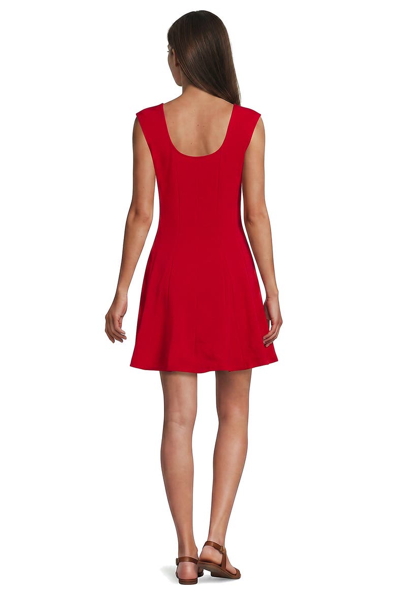 Starfish Scoop Neck Sleeveless Mini Dress, Alternate, color, Compass Red