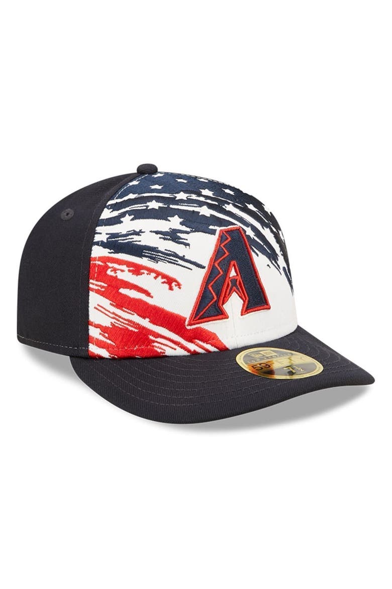 Men's New Era Navy Arizona Diamondbacks 2022 4th of July Low Profile 59FIFTY Fitted Hat, Alternate, color, Navy
