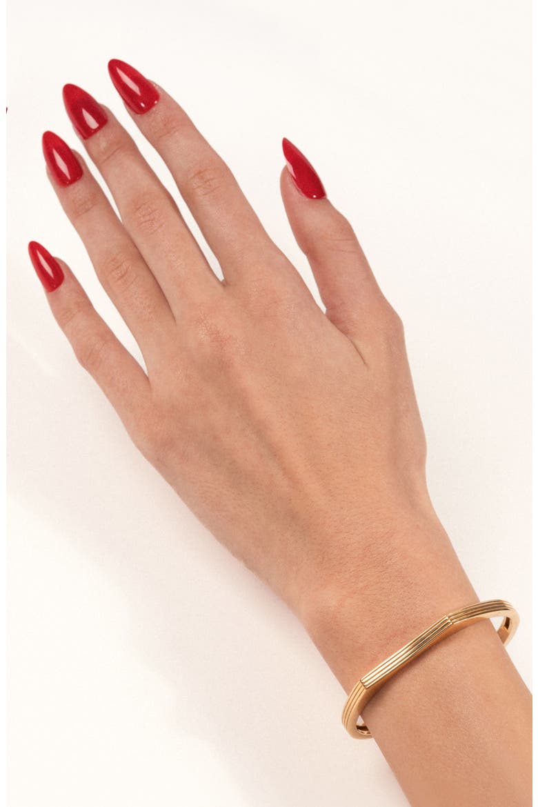 Aurelia Narrow Cuff Bracelet, Alternate, color, YELLOW GOLD