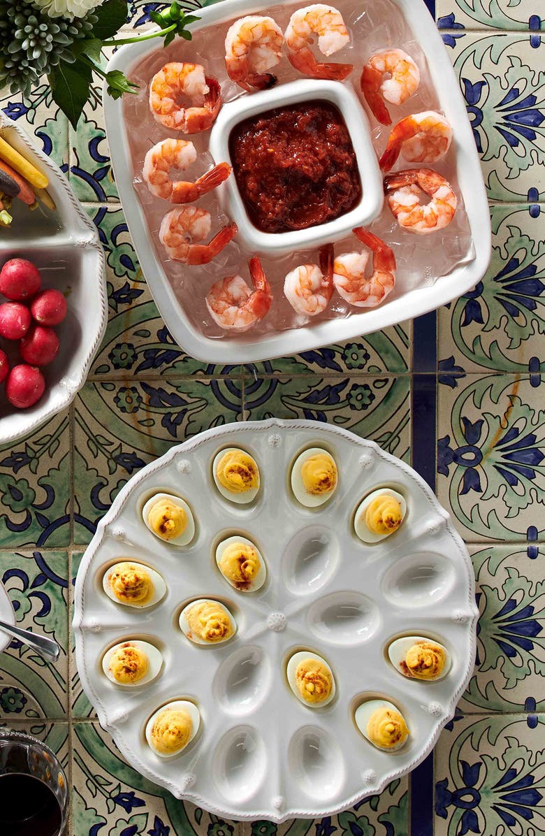 Juliska 'Berry and Thread' Egg Platter, Alternate, color, Whitewash