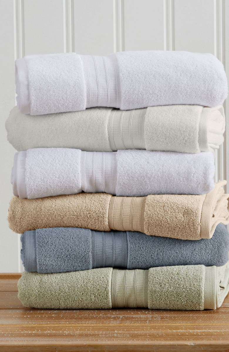 Woven & Weft Premium Cotton 6-Piece Towel Set, Alternate, color, Light Grey