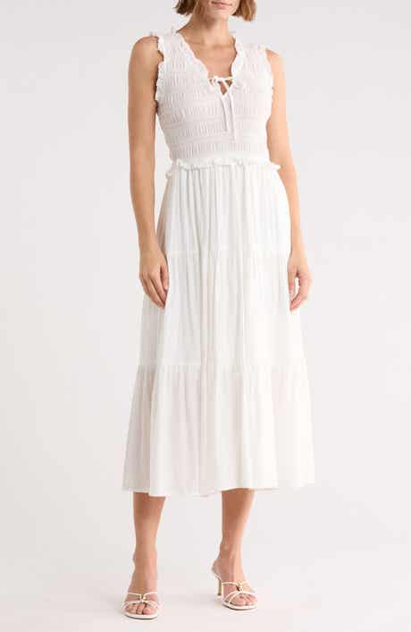 Blu Pepper Smocked Tiered Dress