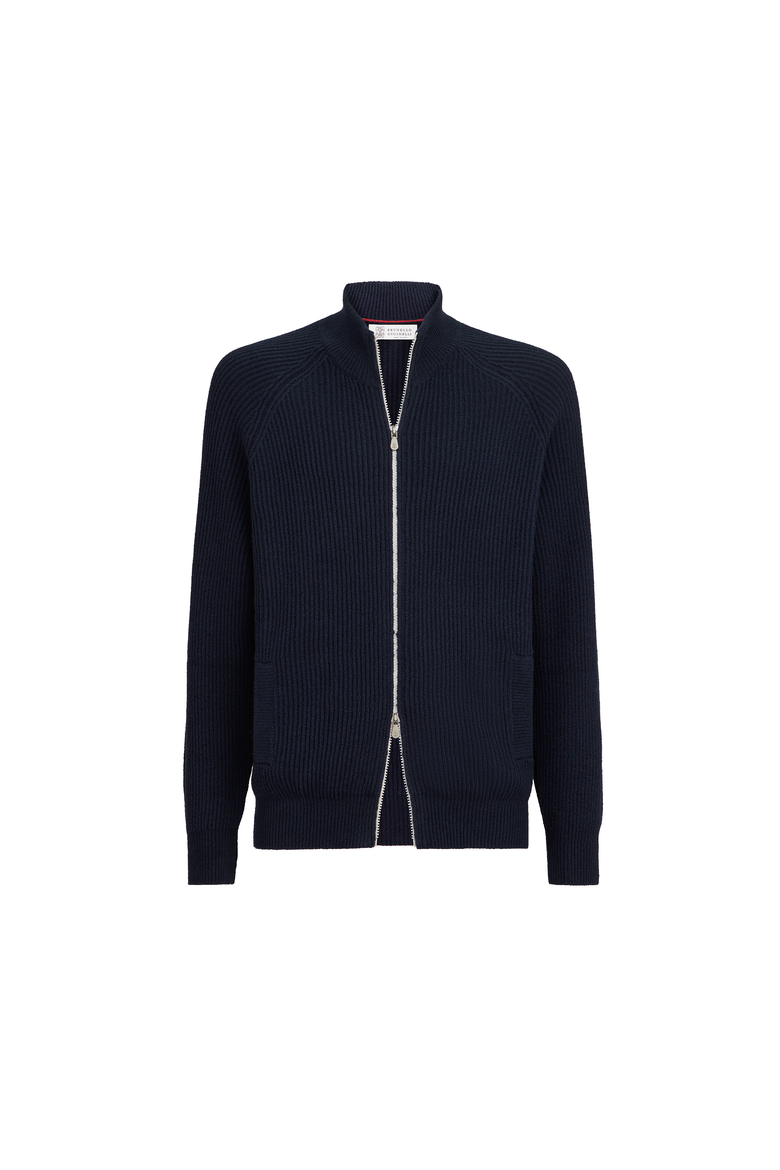 Malfilé cotton cardigan, Alternate, color, Blue