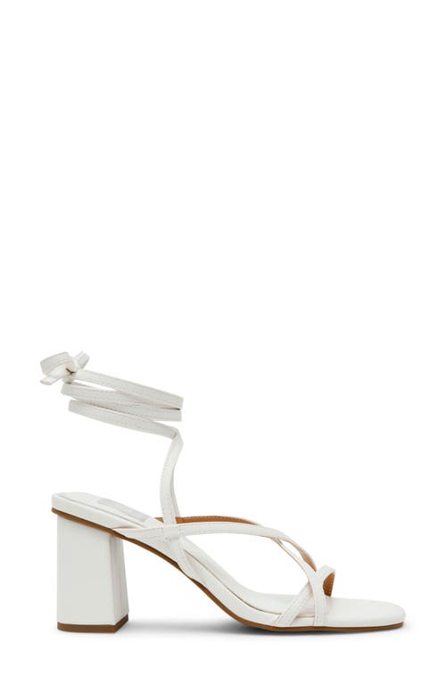 Dolce Vita Dv By Haze Ankle Tie Black Heel Sandal In White