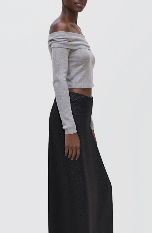 Mango Teen Leopard Print Maxi Skirt In Black