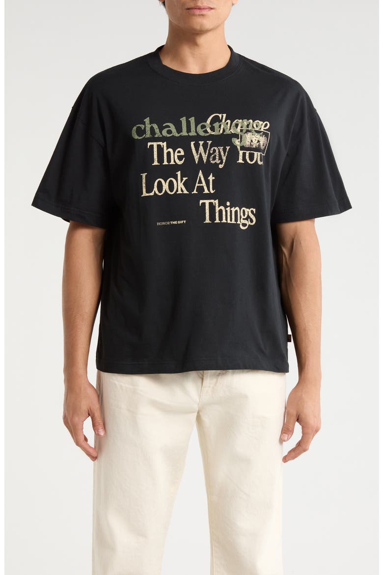 Challenge Cotton Graphic T-Shirt, Main, color, BLACK