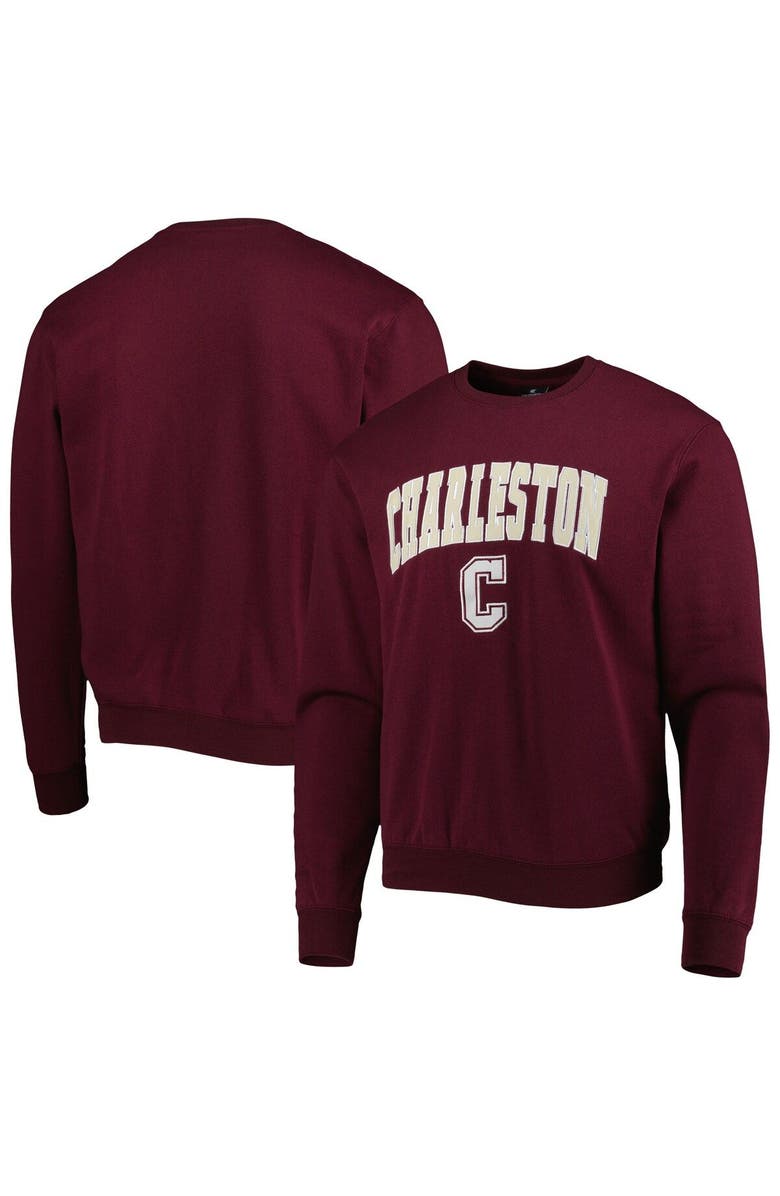 COLOSSEUM Men's Colosseum Maroon Charleston Cougars Arch Over Logo Pullover Sweatshirt, Main, color, Maroon