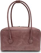 MARGESHERWOOD Soft Boston Small Nubuck Leather Shoulder Bag