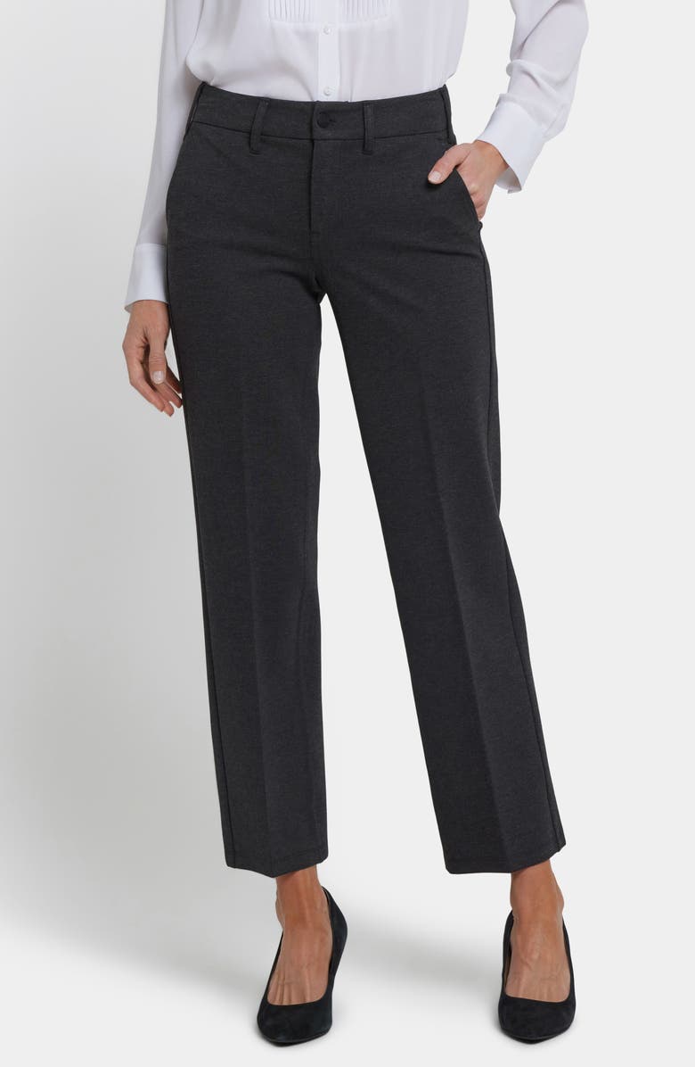 NYDJ Sculpt-Her<sup>™</sup> Classic Trousers, Main, color, Charcoal Heather