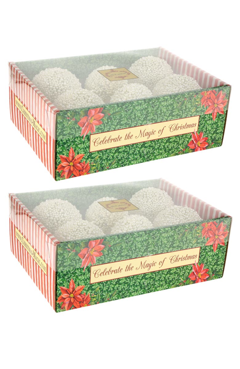 Mark Roberts Elegant Fancy Ornament, Set of 12, Alternate, color, Ivory