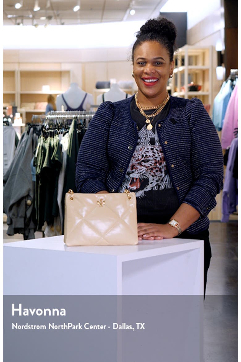 Small Kira Diamond Quilted Leather Shoulder Bag video