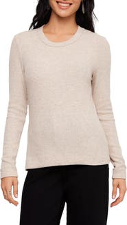 Karen Kane Ribbed Long Sleeve Crewneck Top