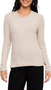 Karen Kane Ribbed Long Sleeve Crewneck Top