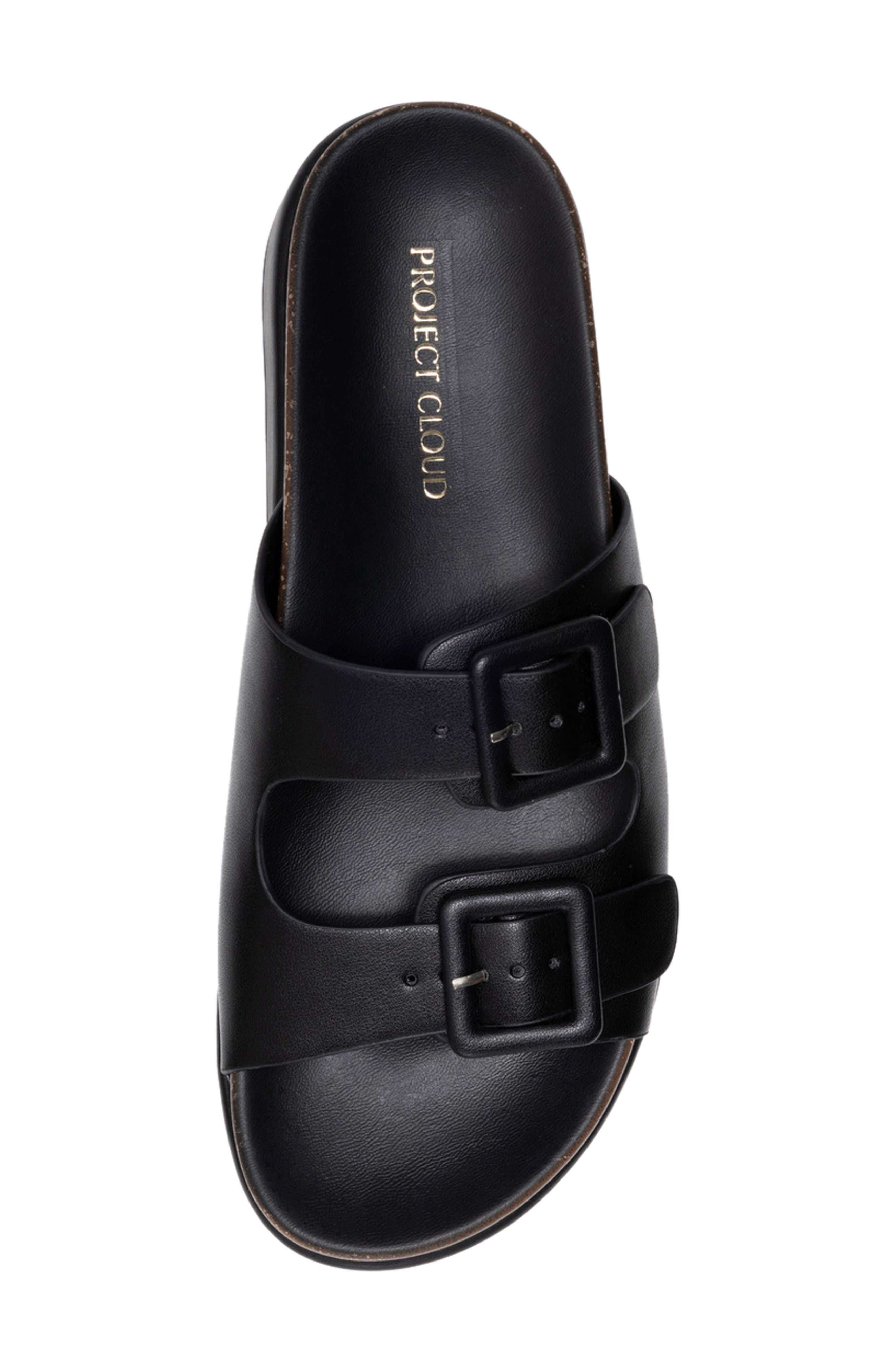 Project Cloud Skylar Slide Sandal, Alternate, color, Black