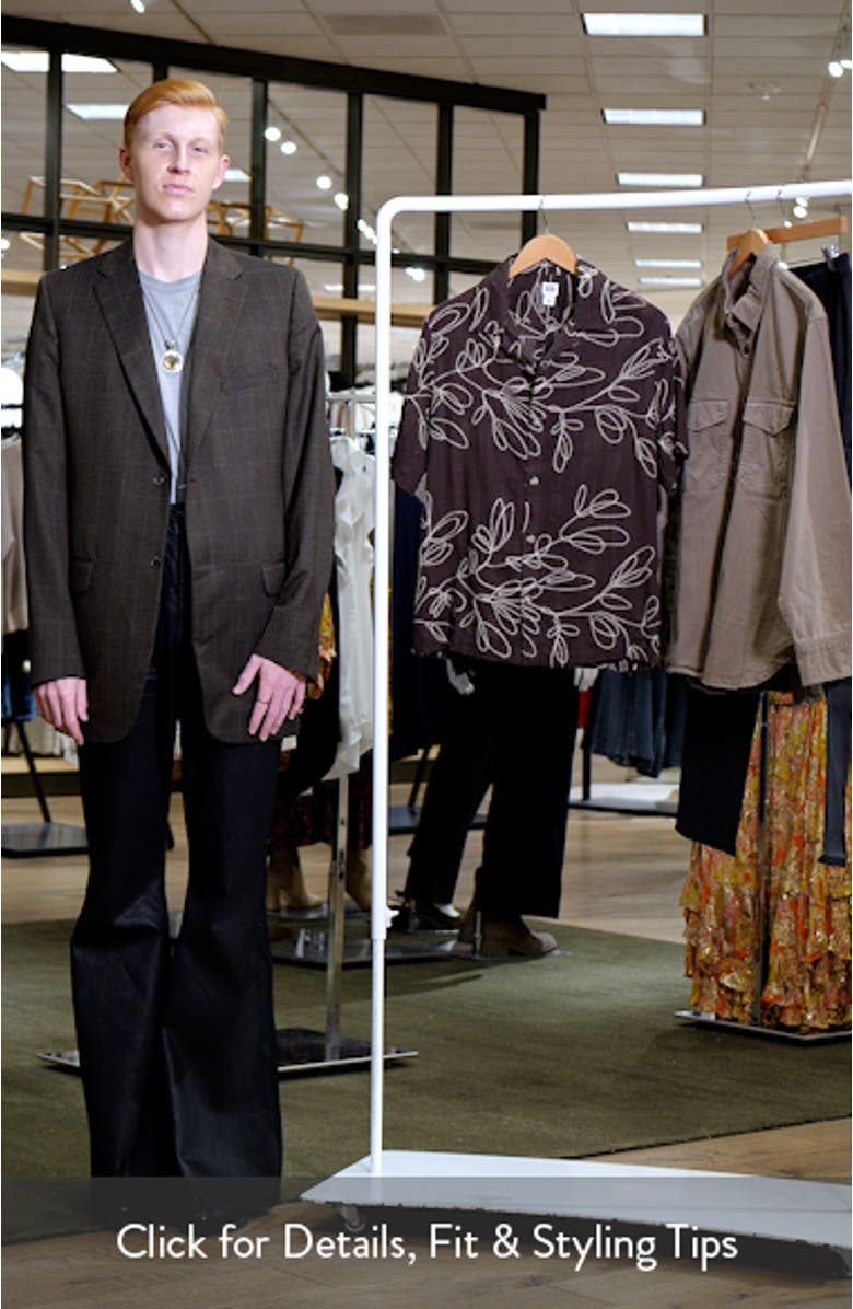 Embroidered Cotton Seersucker Camp Shirt, sales video thumbnail