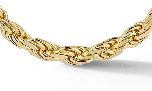Yield Of Men 3mm Rope Chain Necklace In Gold