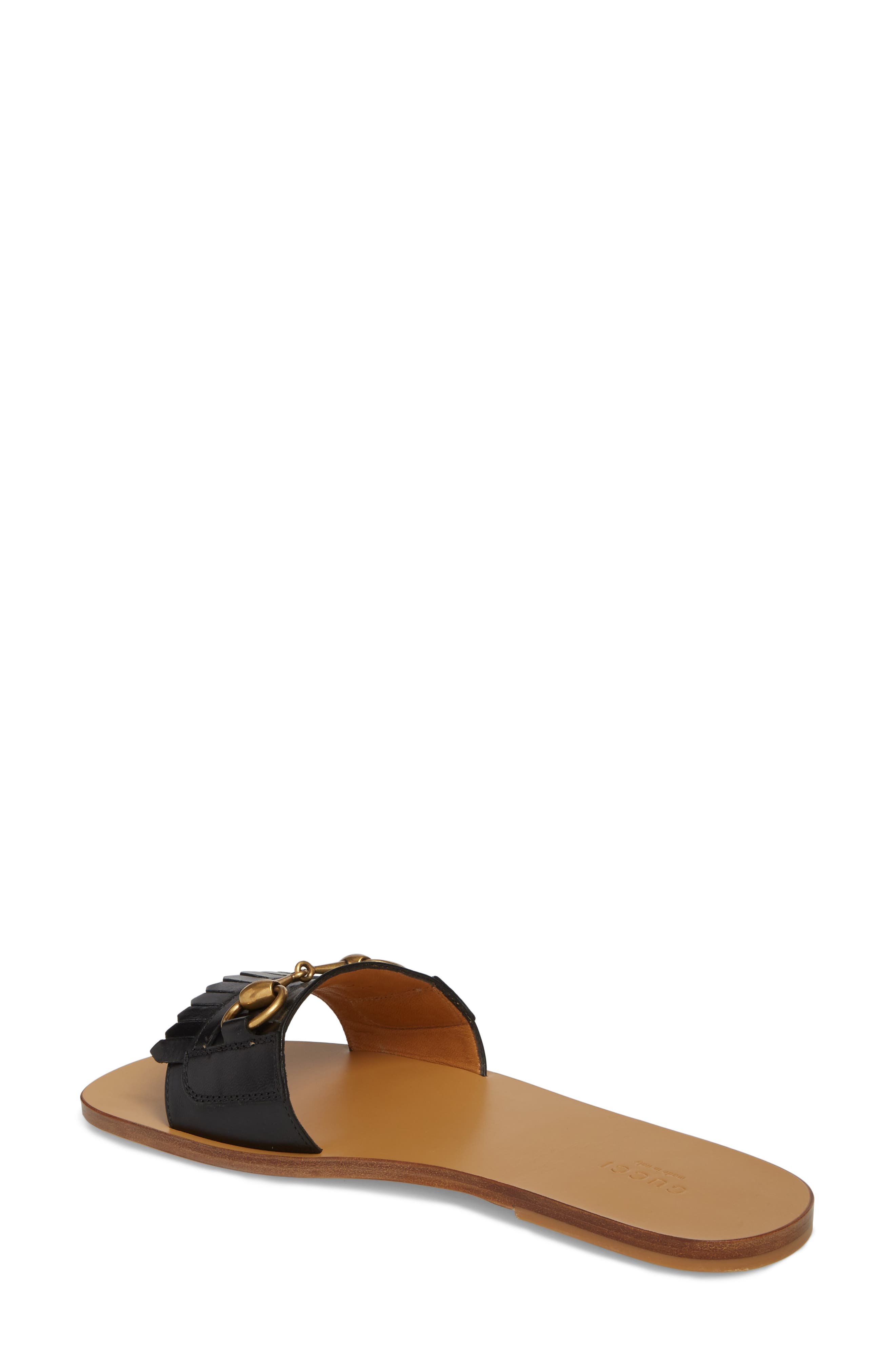 Slide Sandal, Alternate, color, BLACK