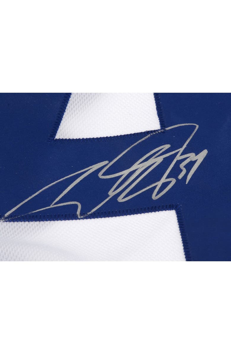 FANATICS AUTHENTIC Auston Matthews Toronto Maple Leafs Autographed White Adidas Authentic Jersey, Alternate, color, 