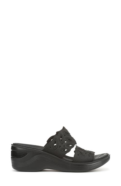 LIFESTRIDE LIFESTRIDE DELIGHT PLATFORM WEDGE SLIDE SANDAL 