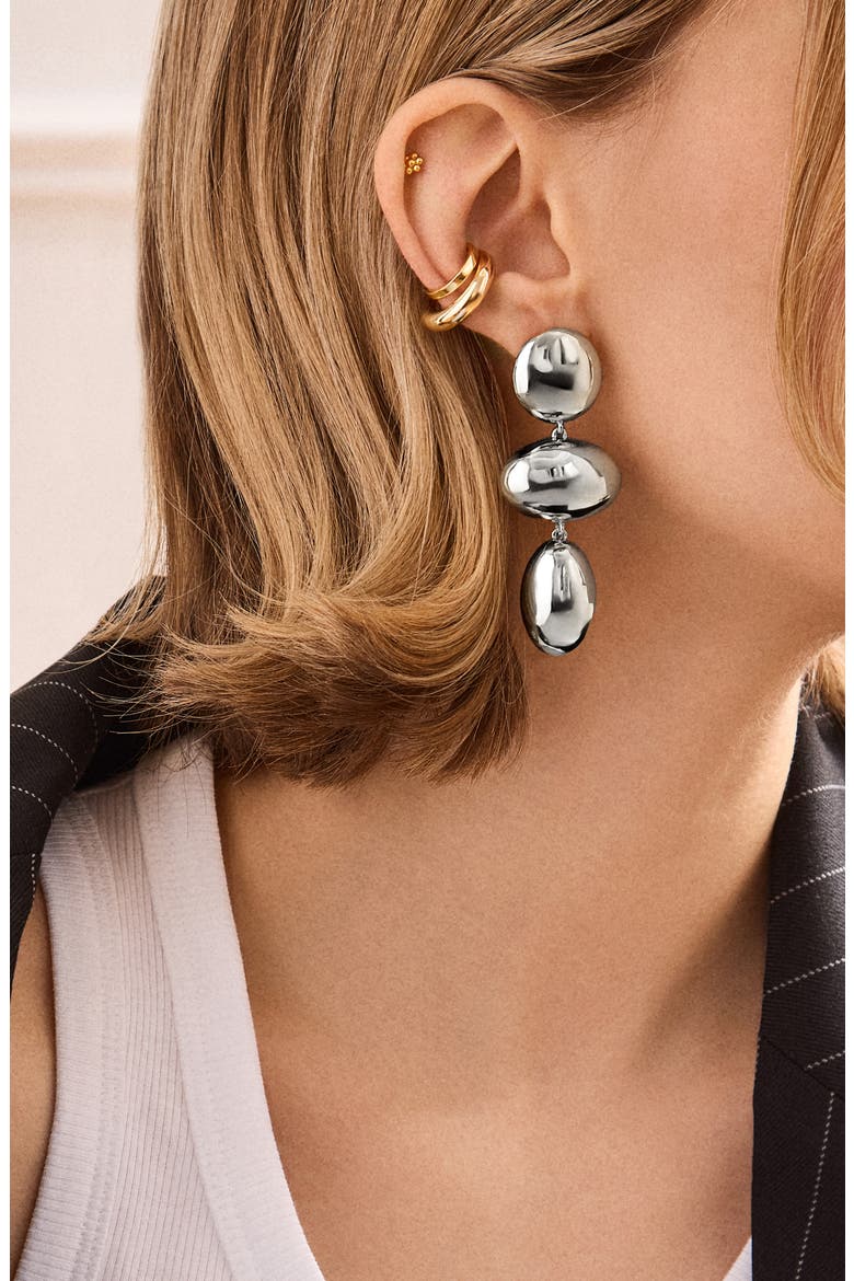 Mira Statement Earrings, Alternate, color, SILVER