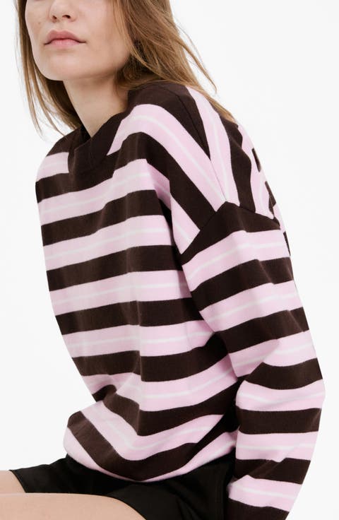 Mixed Stripe Crewneck Sweater