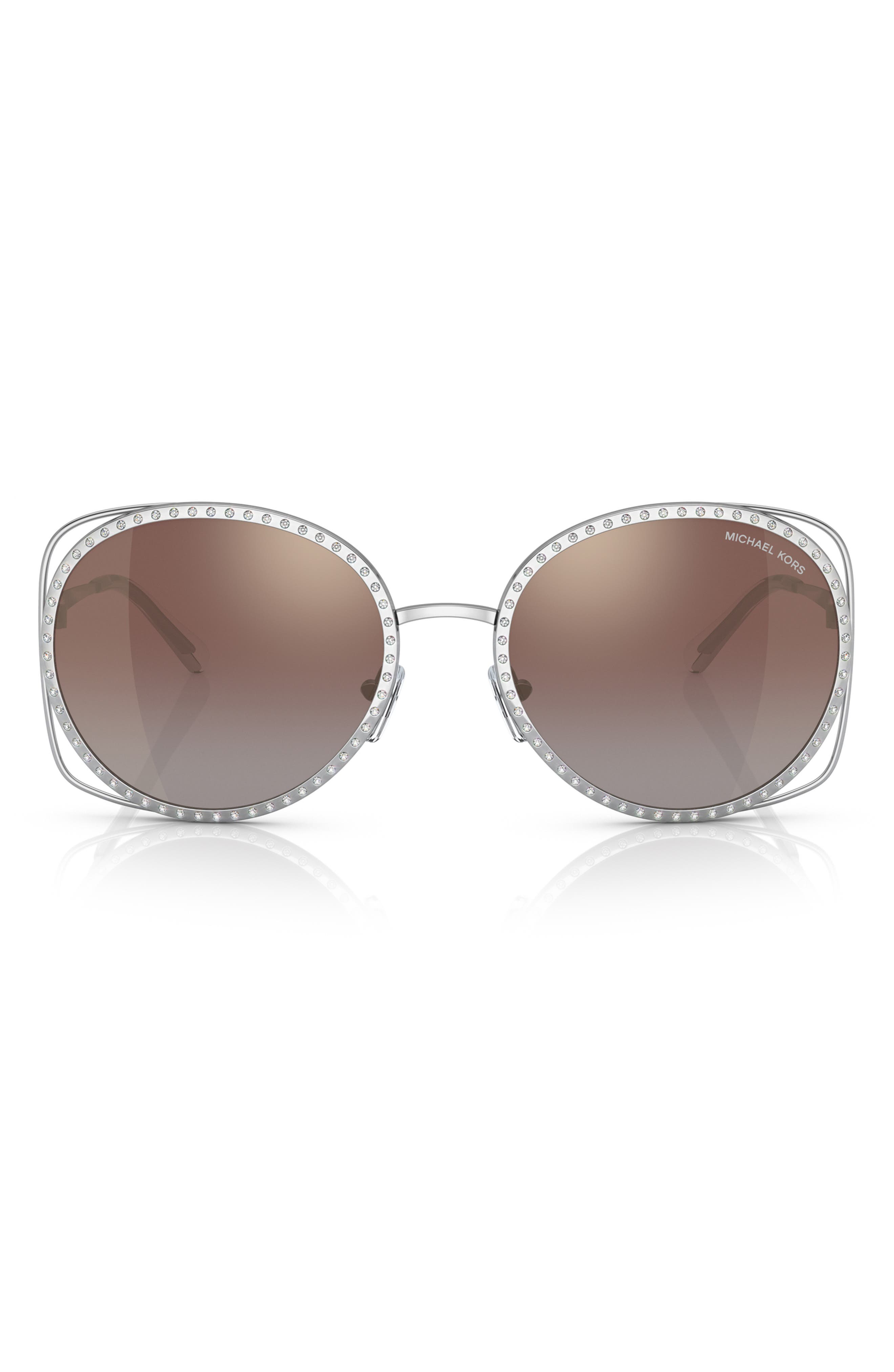 Michael Kors 57mm Round Sunglasses