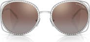 Michael Kors 57mm Round Sunglasses