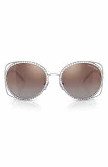 Michael Kors 57mm Round Sunglasses