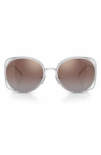 Michael Kors 57mm Round Sunglasses