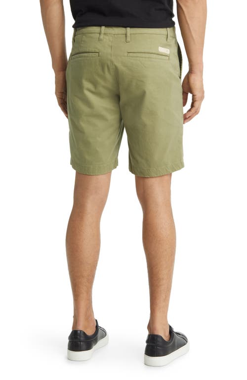 Ag Wanderer 8.5-inch Stretch Cotton Chino Shorts In Green