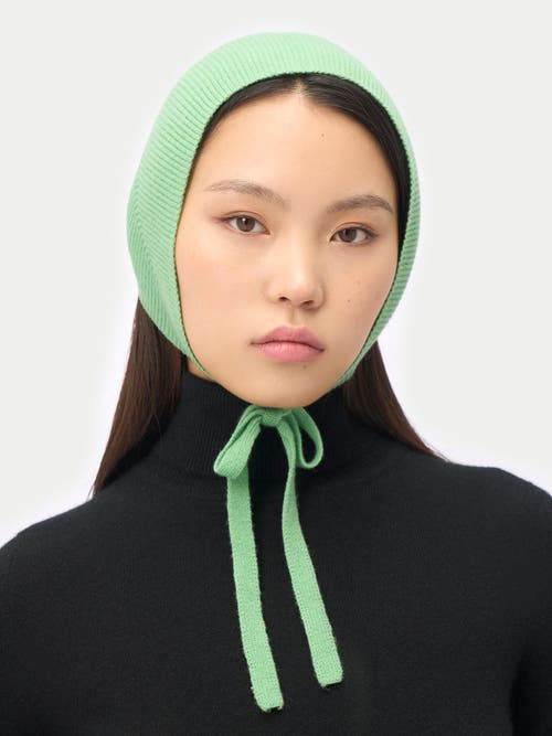 Gobi Mongolian Cashmere Cashmere Bonnet For Woman In Green