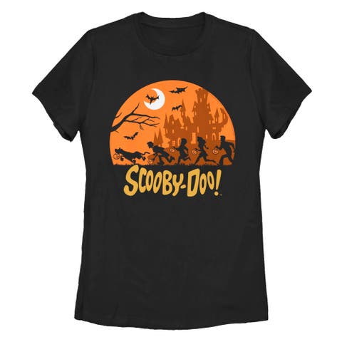 Women's Scooby Doo Moon Silhouette Chase  Graphic T-Shirt