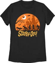 Scooby Doo Women's Scooby Doo Moon Silhouette Chase Graphic T-Shirt